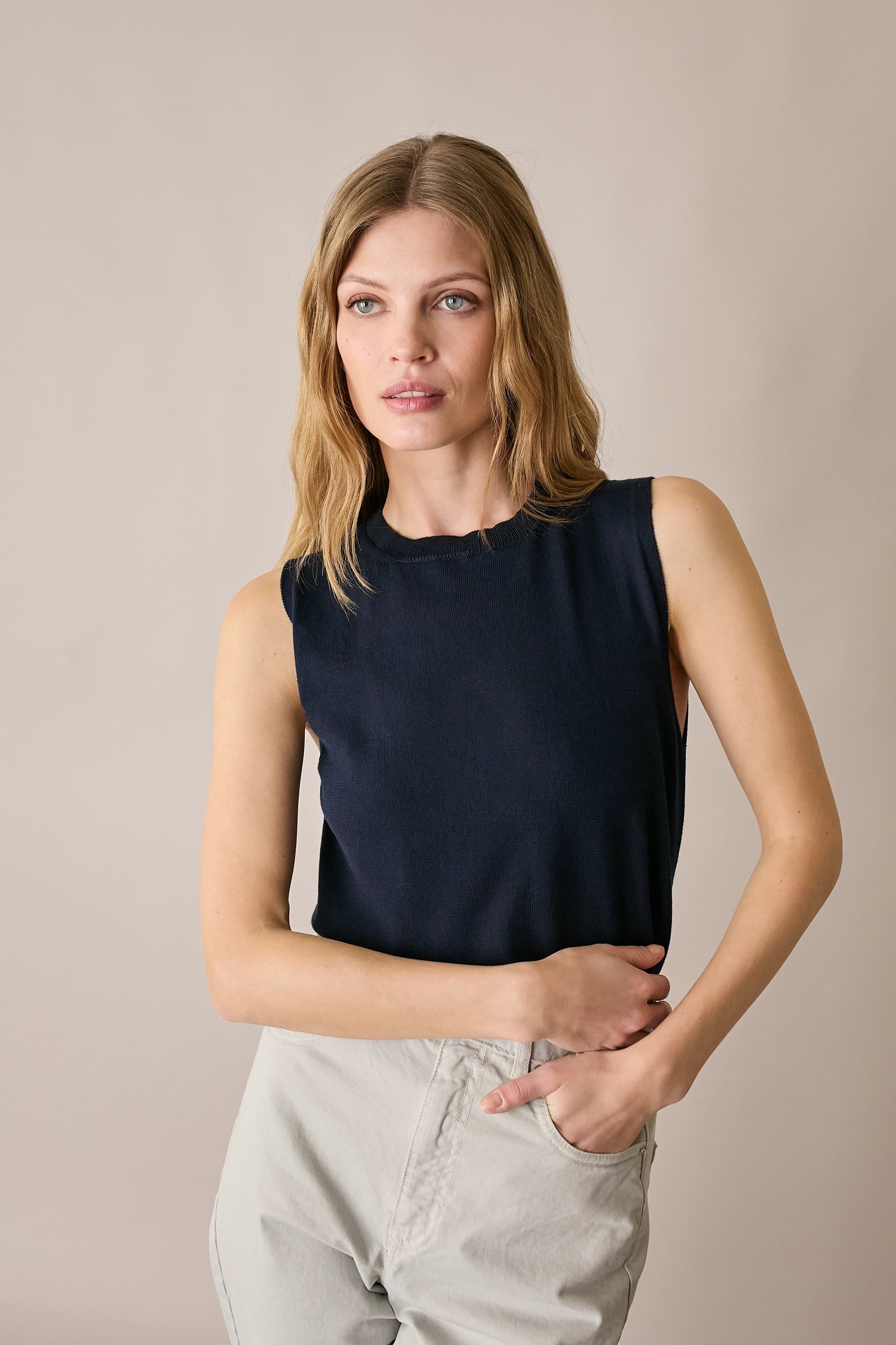 Pima cotton tank top