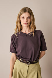 Maglia in cotone con colletto