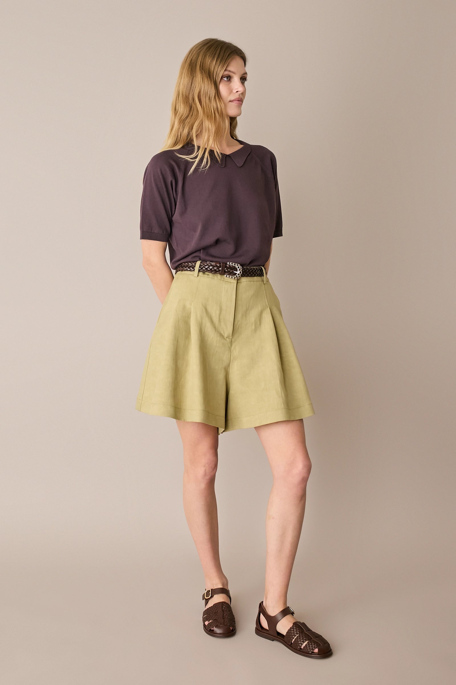 Maglia in cotone con colletto