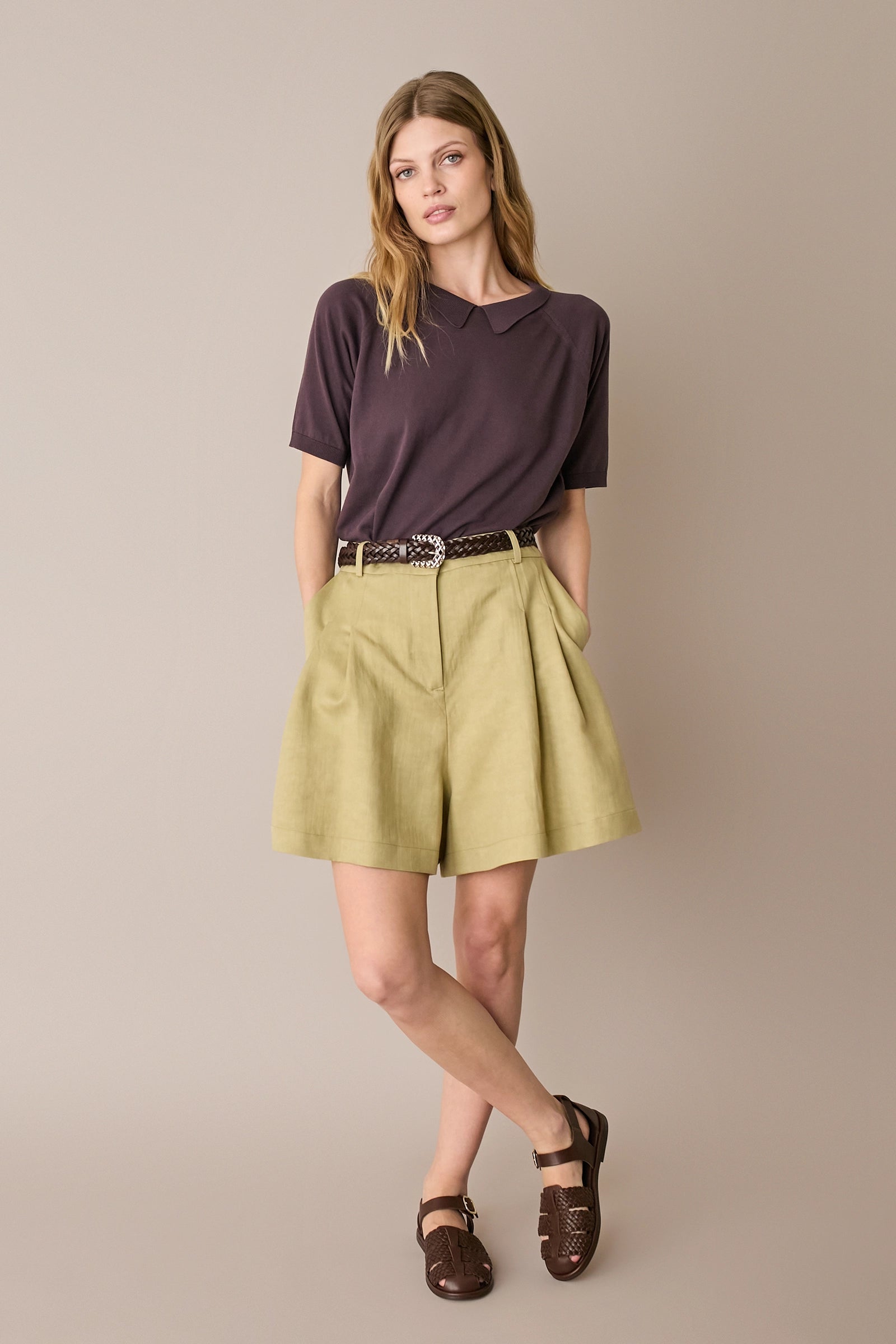 Maglia in cotone con colletto