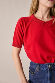 Maglia in cotone con colletto