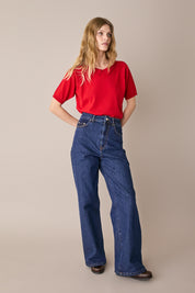 Maglia in cotone con colletto