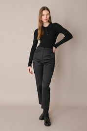 Polo a coste in filato spugnetta