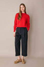 Maglia in cotone con collo spesso