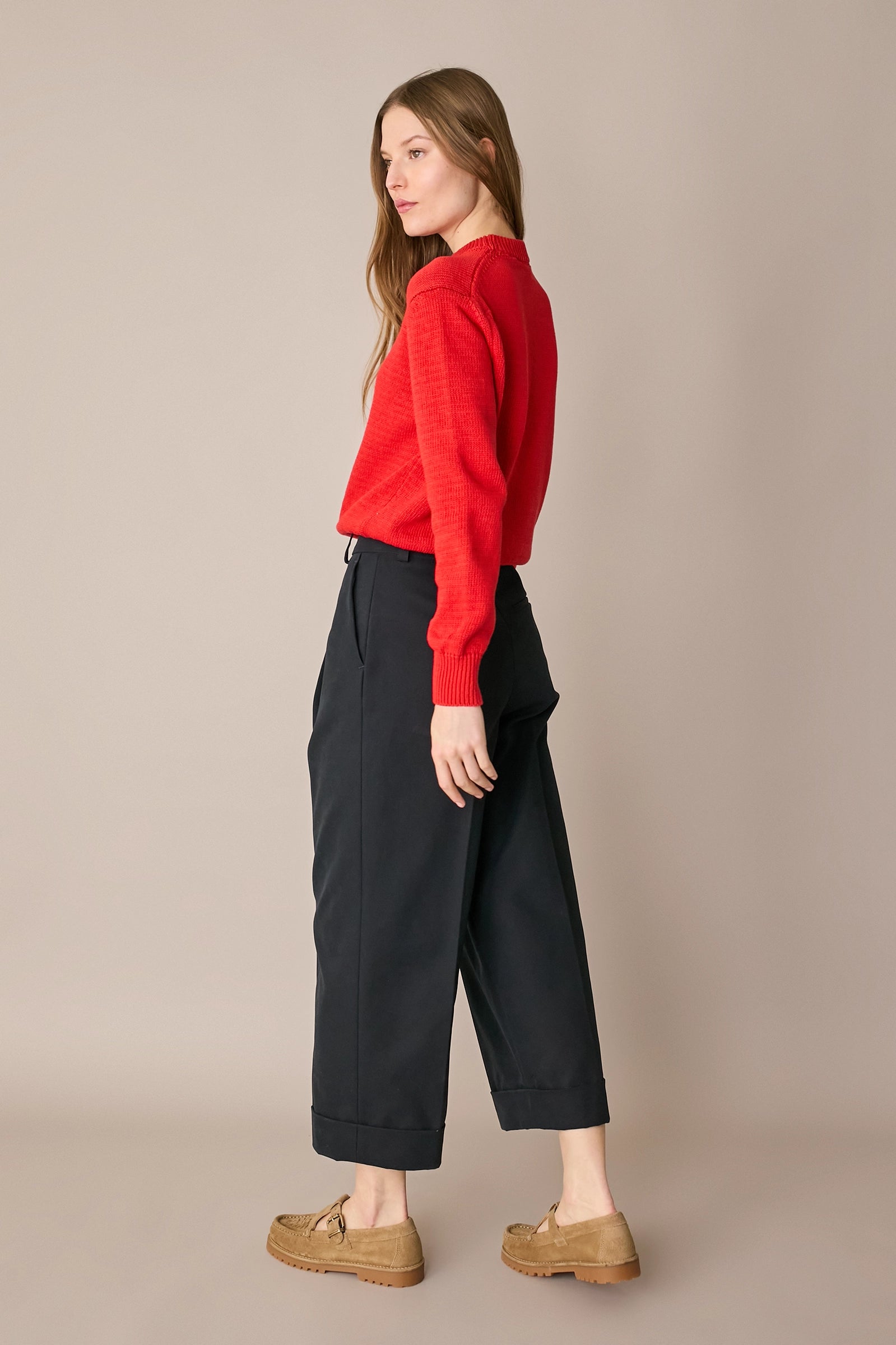 Maglia in cotone con collo spesso