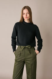 Maglia in cotone con collo spesso