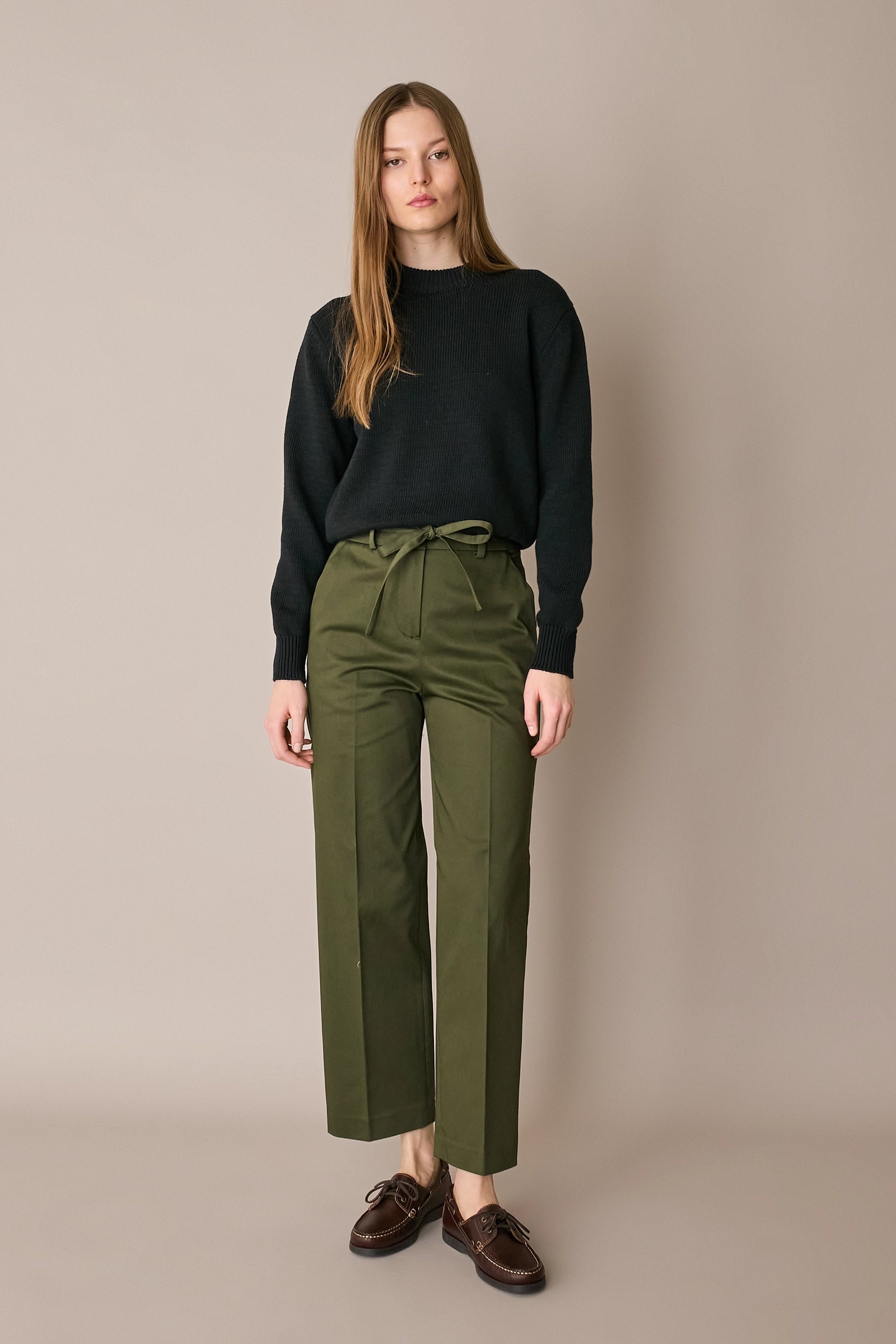 Maglia in cotone con collo spesso