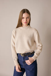 Maglia in cotone con collo spesso