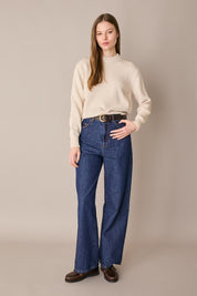 Maglia in cotone con collo spesso