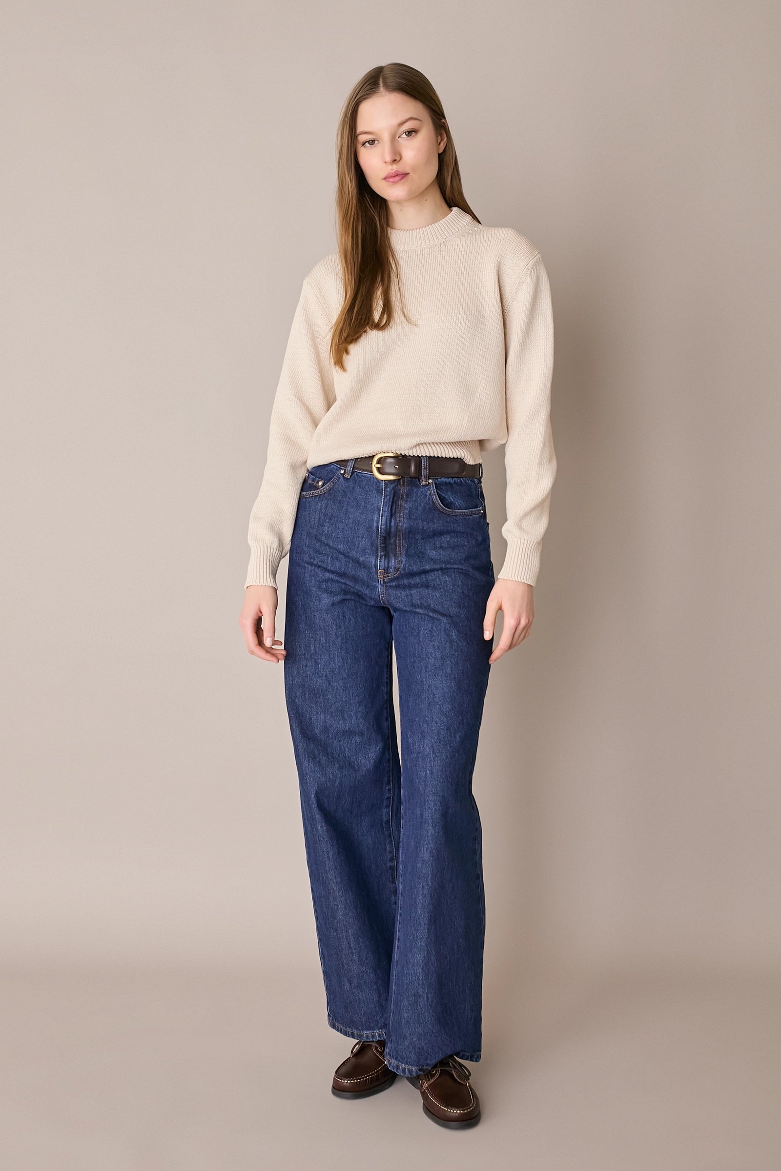 Maglia in cotone con collo spesso