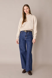 Maglia in cotone con collo spesso