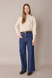 Maglia in cotone con collo spesso