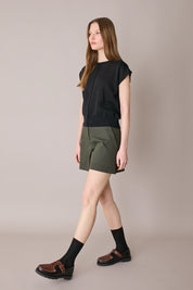 Maglia in lino e cotone con maniche kimono