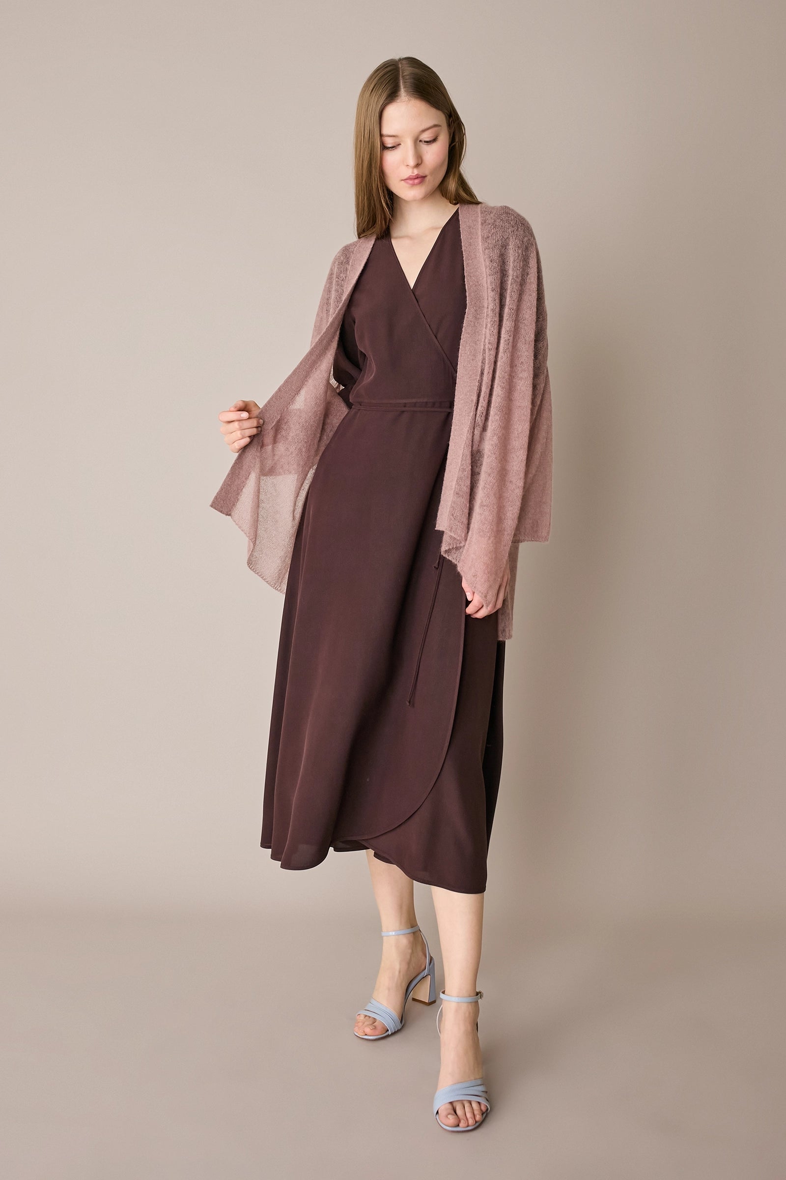 Kimono leggerissimo in alpaca e mohair