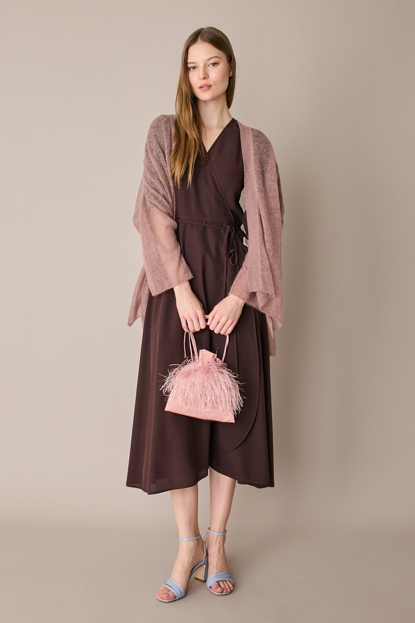 Kimono leggerissimo in alpaca e mohair