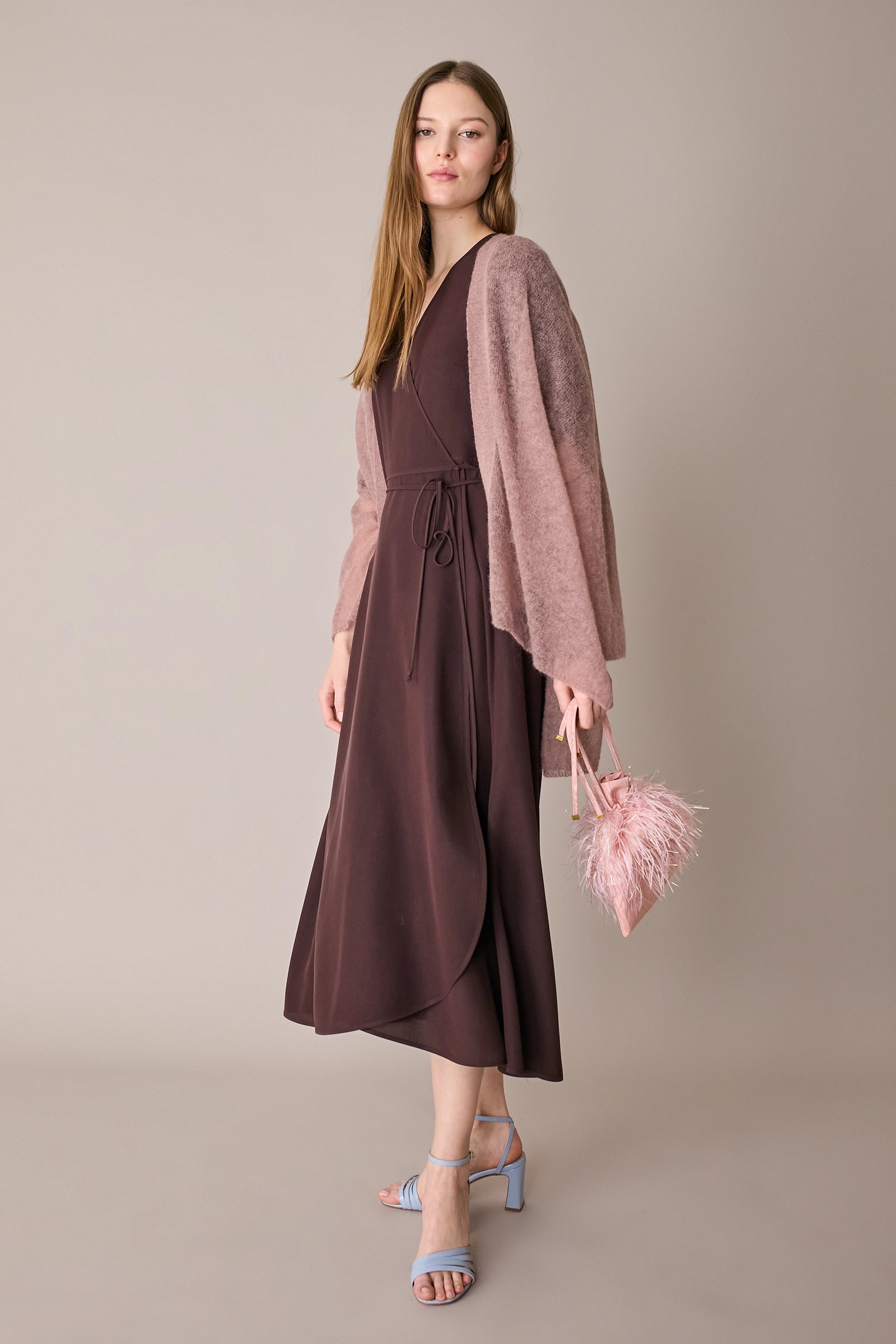 Kimono leggerissimo in alpaca e mohair