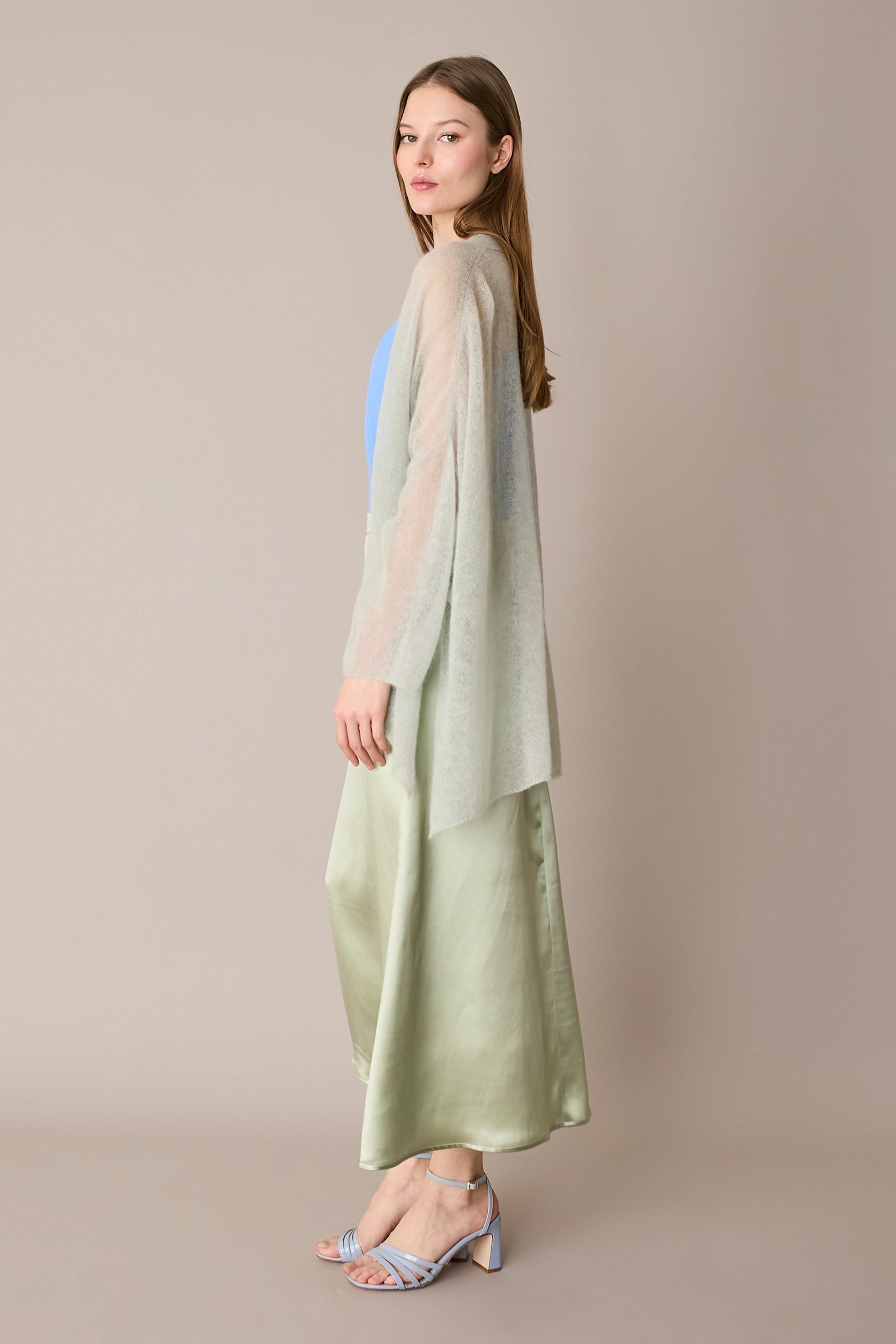 Kimono leggerissimo in alpaca e mohair