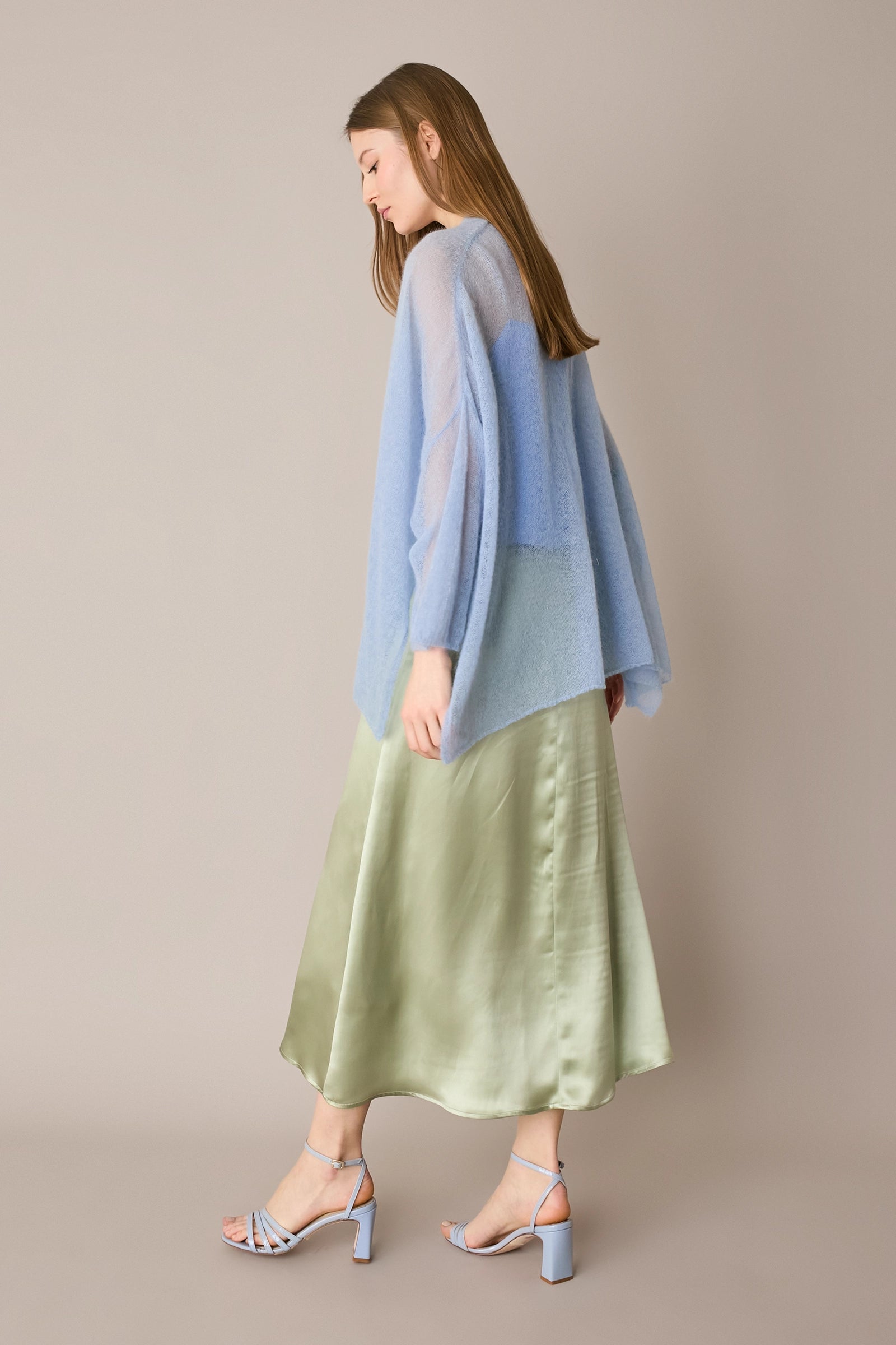 Kimono leggerissimo in alpaca e mohair