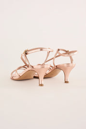 Ankle-strap heeled sandals 5 cm