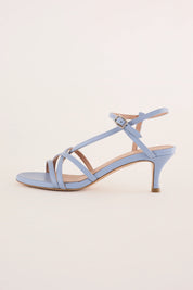 Ankle-strap heeled sandals 5 cm
