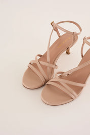 Ankle-strap heeled sandals 5 cm