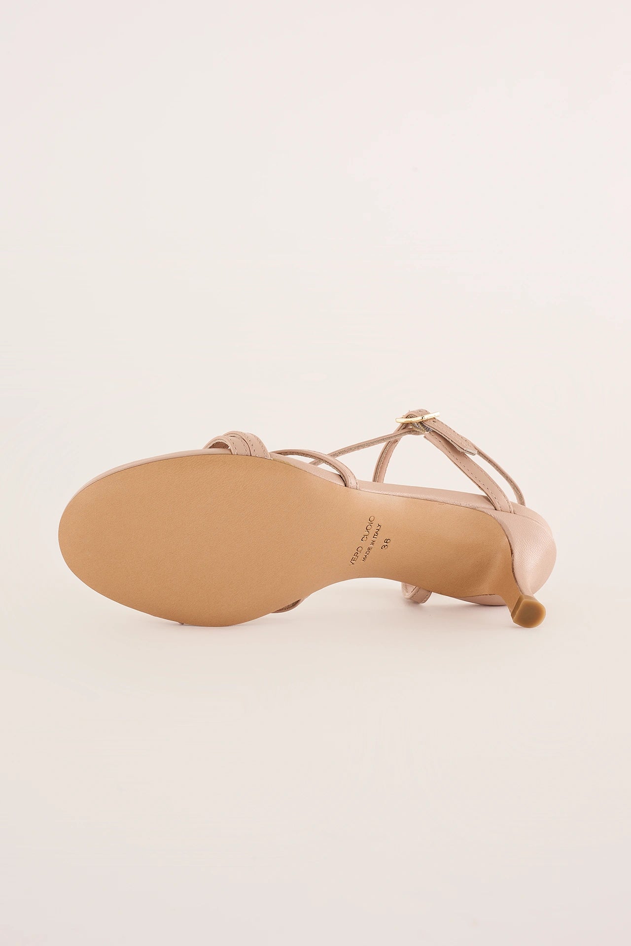 Ankle-strap heeled sandals 5 cm