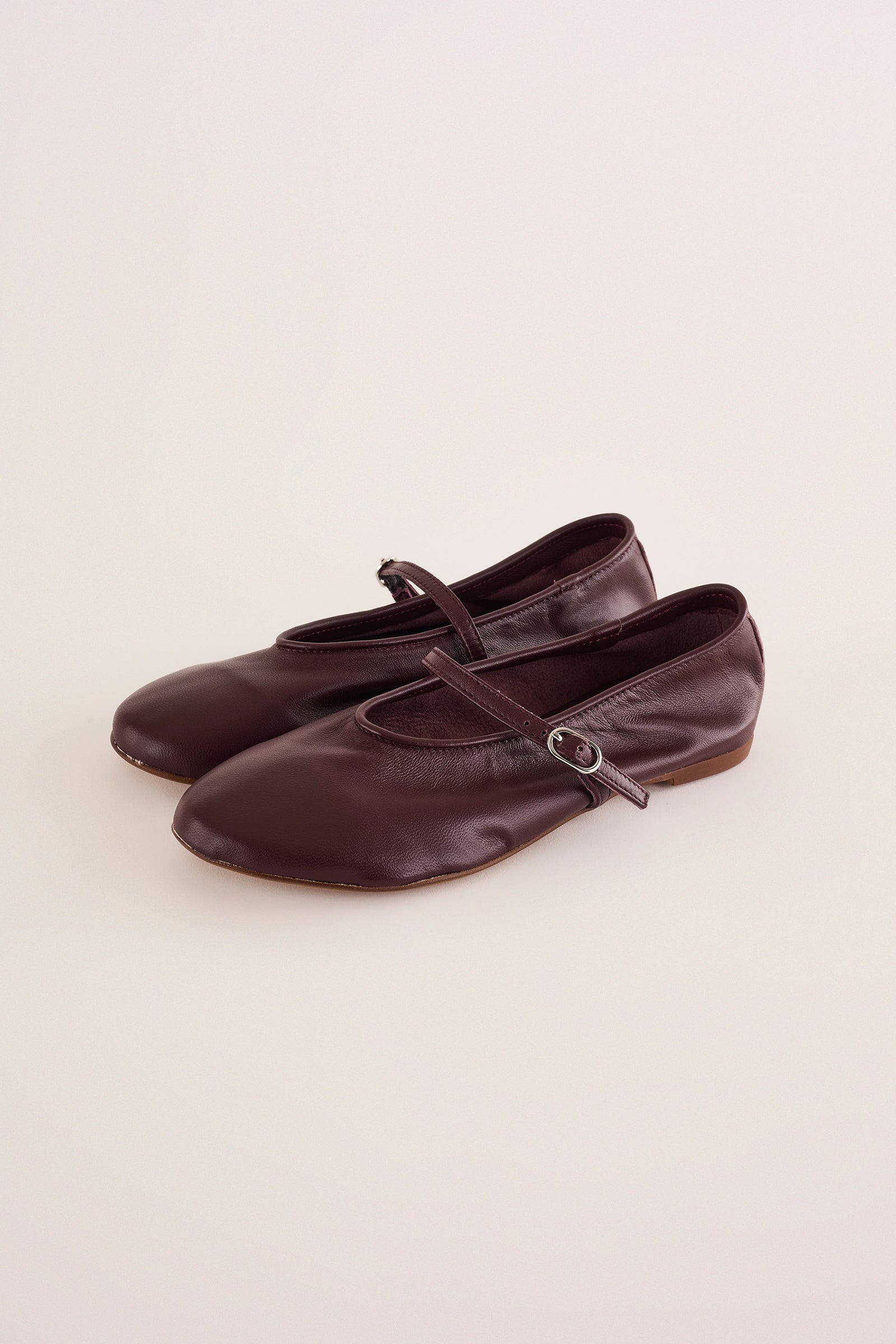 Nappa leather ballet flats