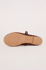 Ballerine in nappa con cinturino