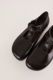 T-bar shoes with rubber sole