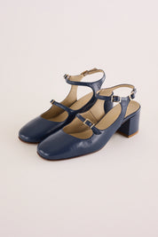 Double-strap slingbacks 5 CM
