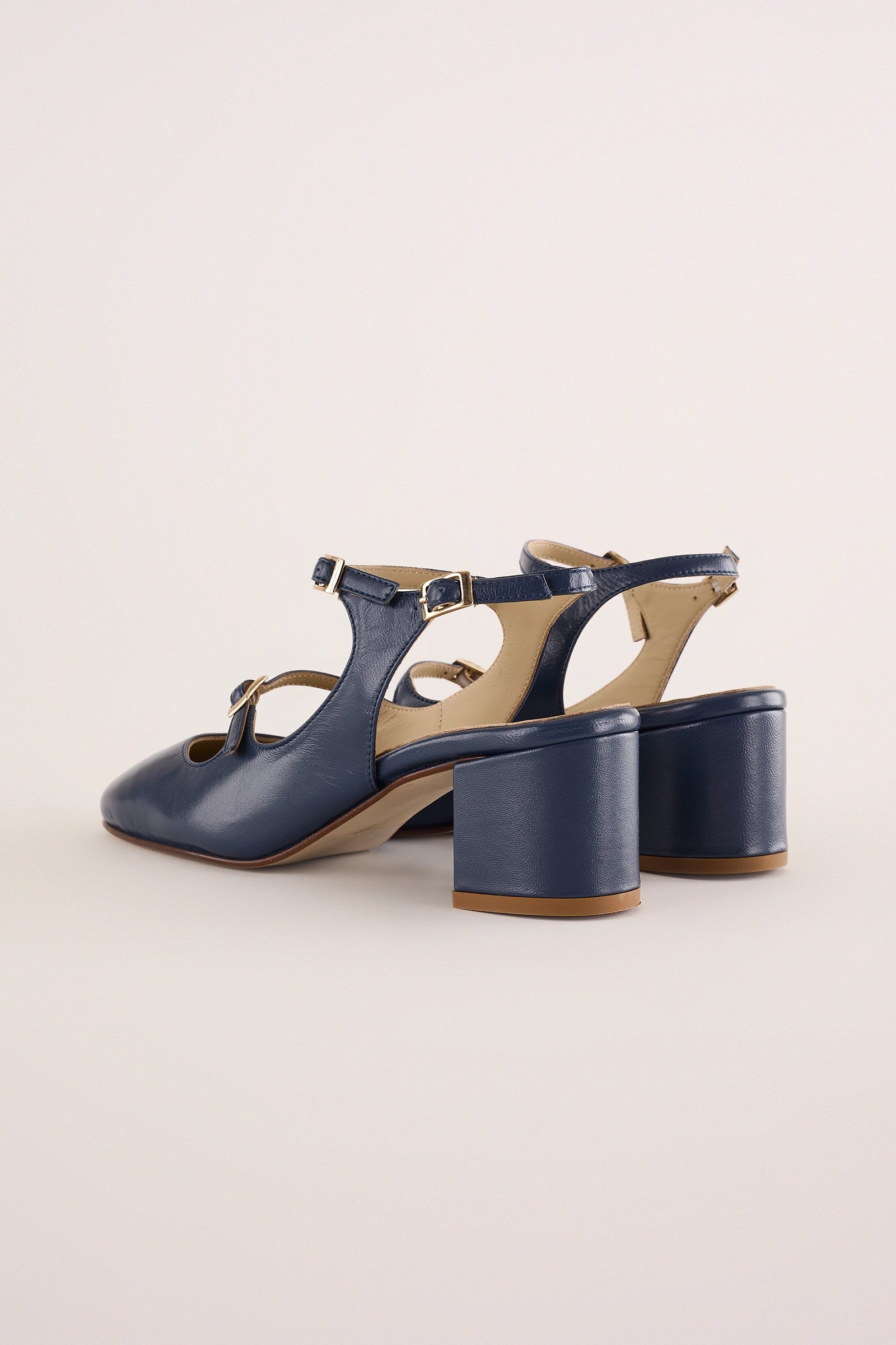 Slingback con tacco 5 cm e doppio laccetto