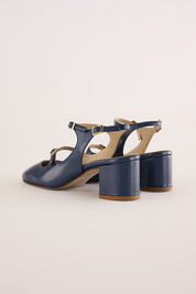 Slingback con tacco 5 cm e doppio laccetto
