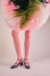 Double-strap slingbacks 5 CM