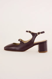 Slingback con tacco 5 cm e doppio laccetto