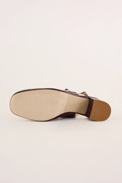 Slingback con tacco 5 cm e doppio laccetto
