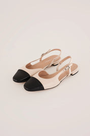 Two-tone slingback
