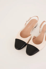 Two-tone slingback