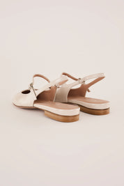 Round-toe slingbacks