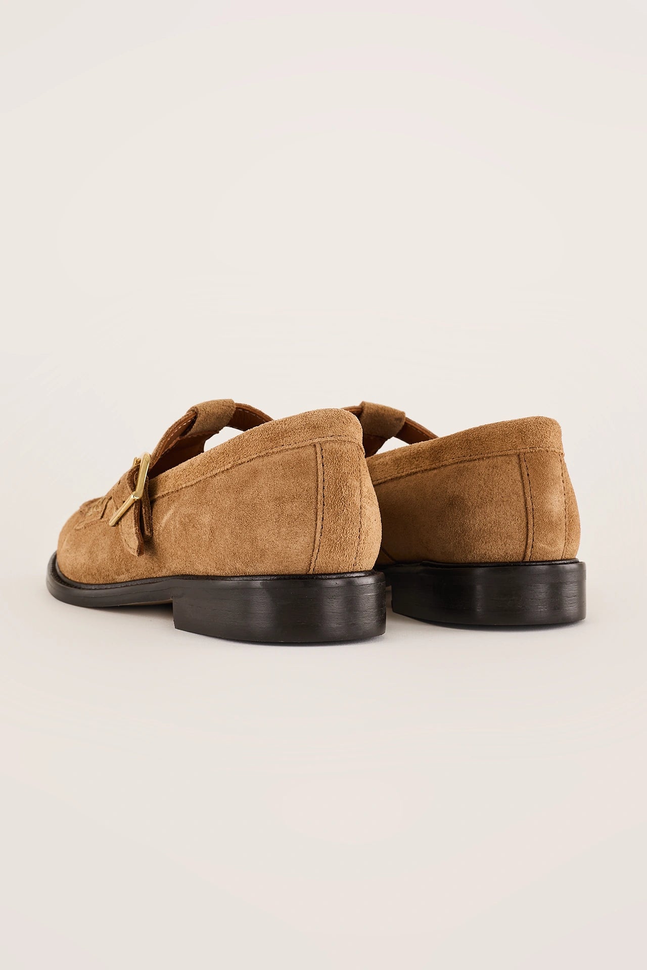 Mocassini T-bar scamosciati – Maison Toufet