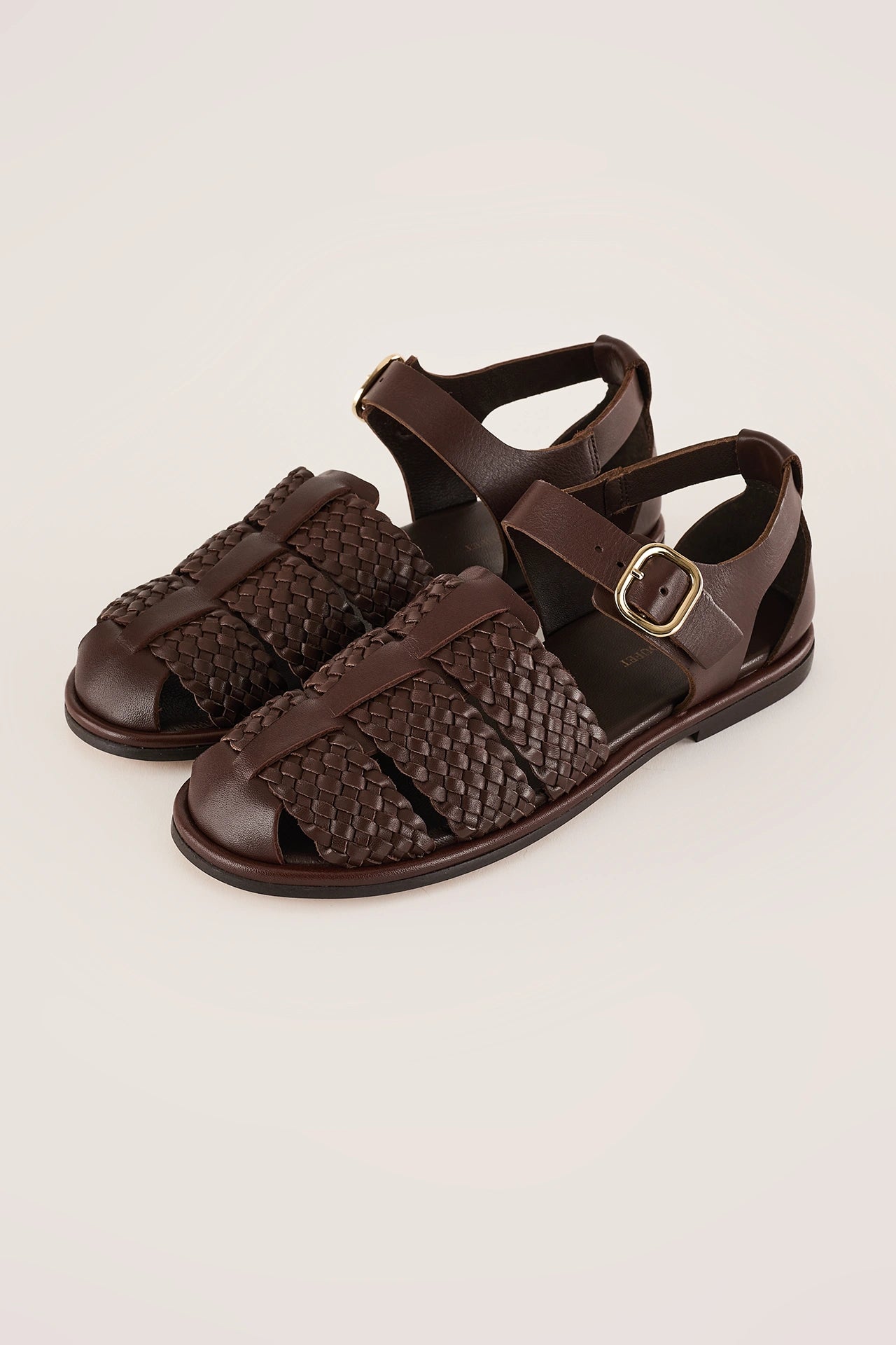 Sandali in pelle intrecciata – Maison Toufet