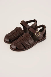 Sandali in pelle intrecciata – Maison Toufet