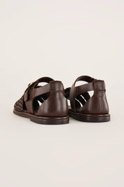 Sandali in pelle intrecciata – Maison Toufet