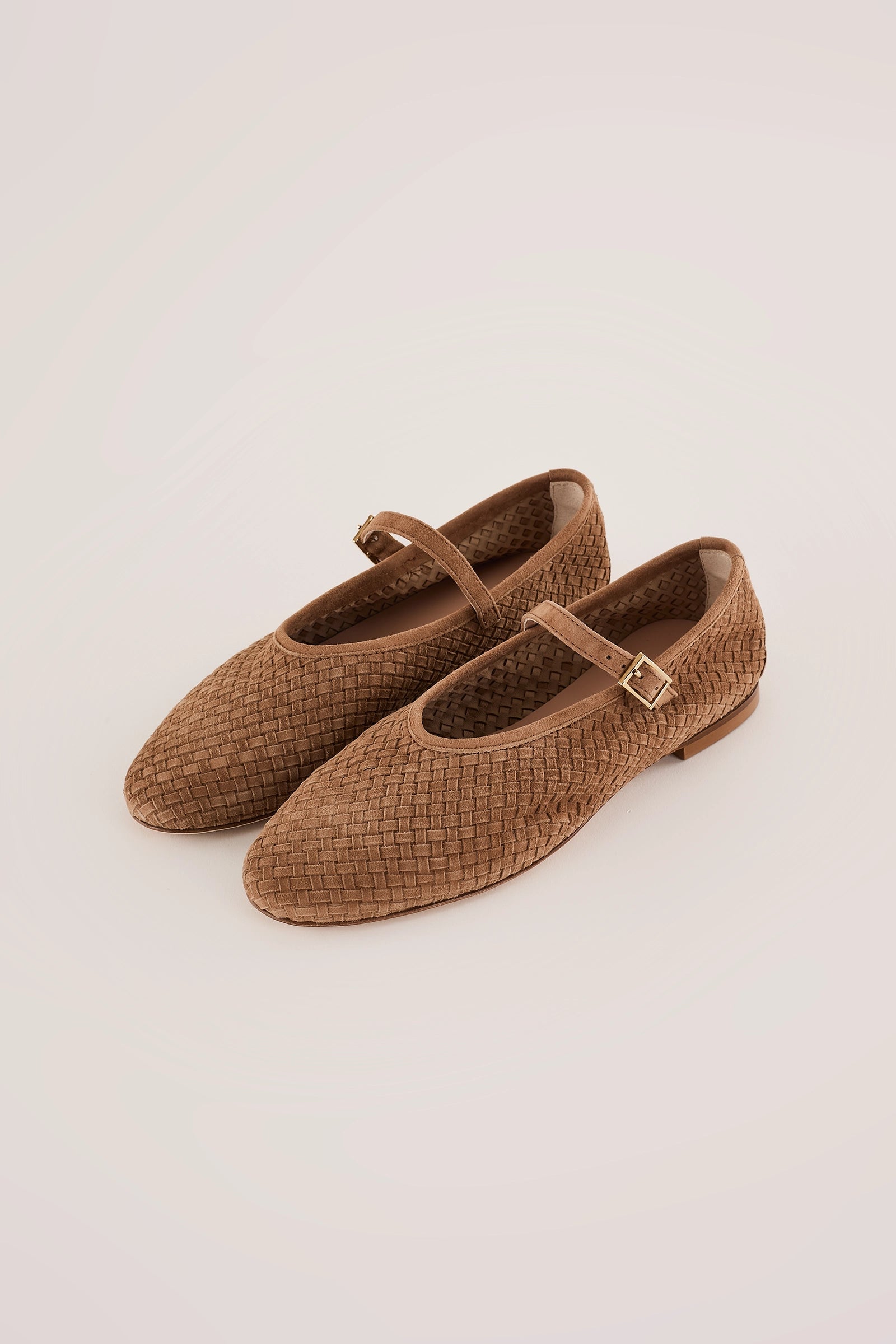 Mary Jane in pelle intrecciata