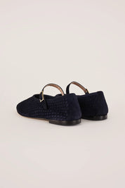 Woven leather Mary Janes