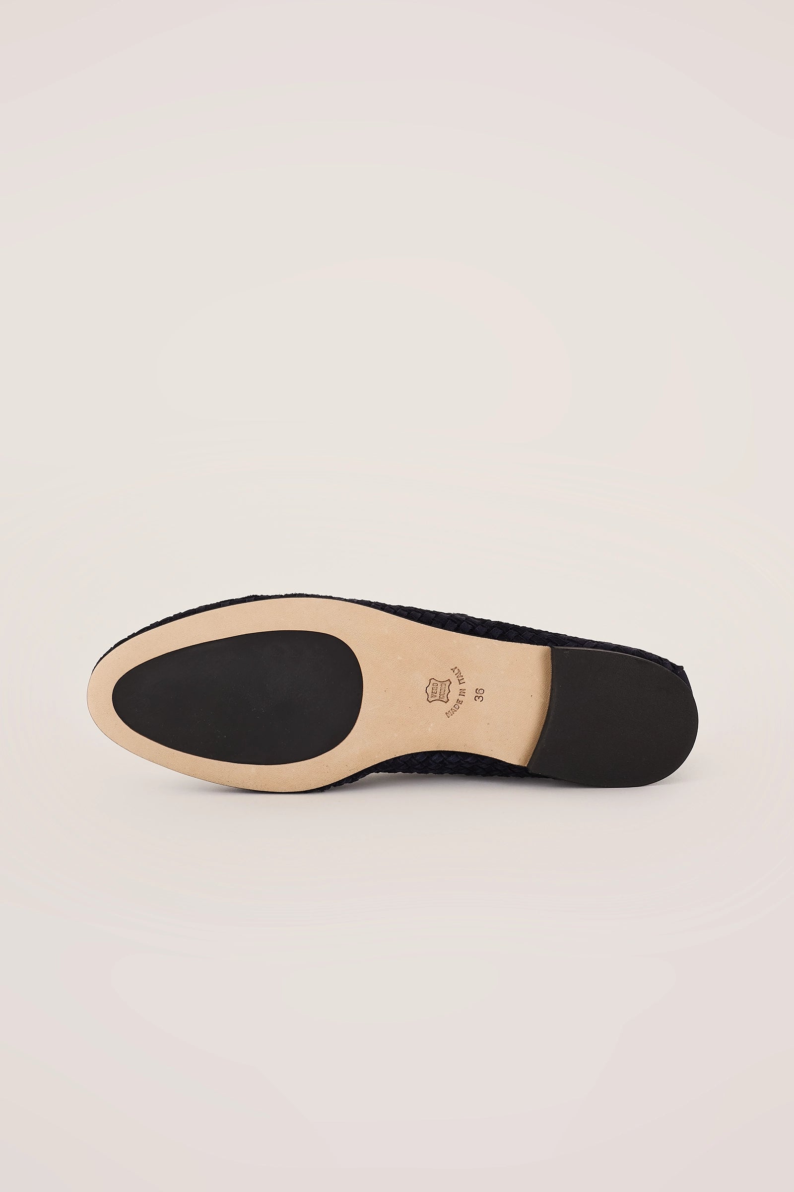 Woven leather Mary Janes