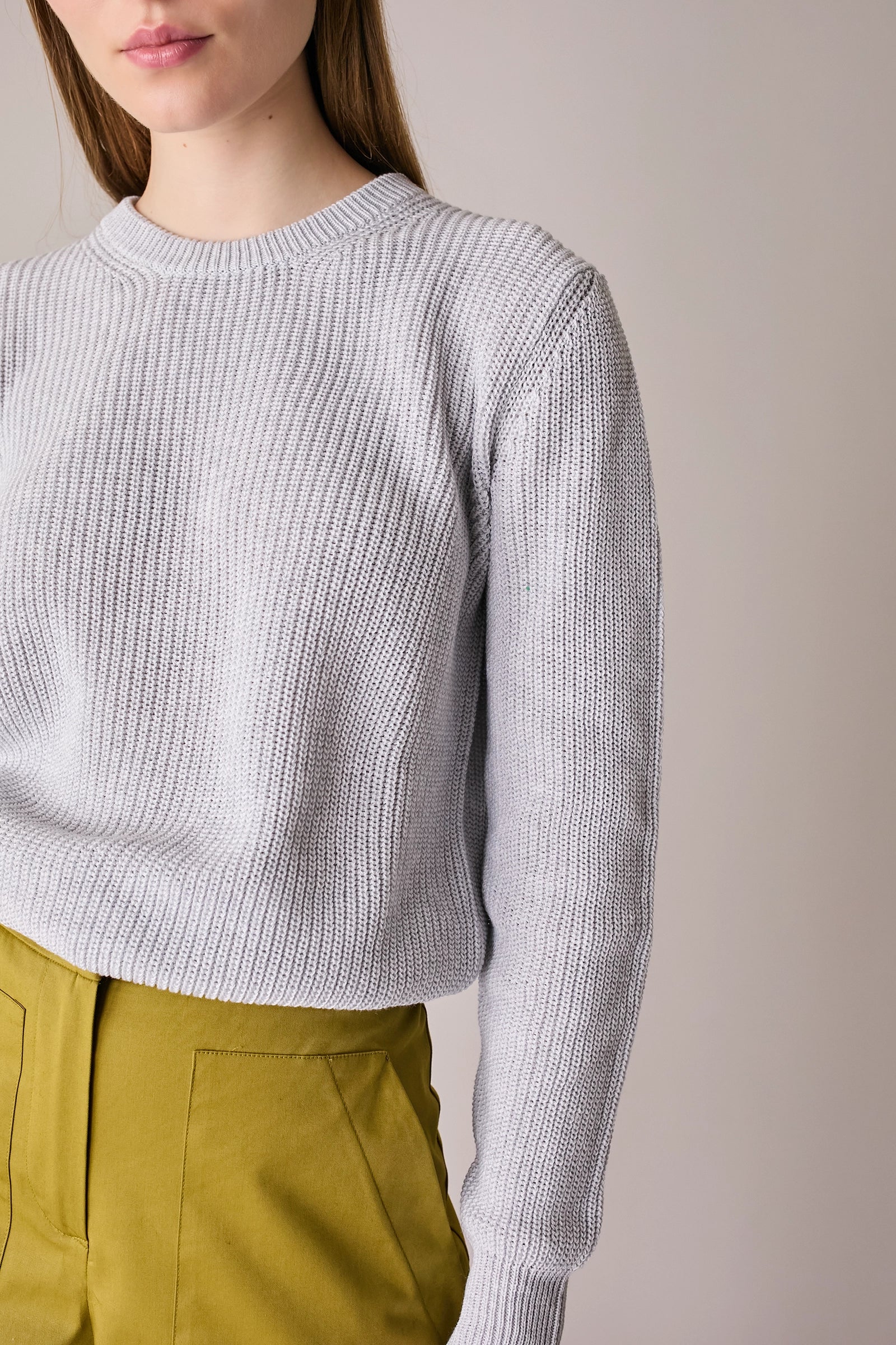 Maglia girocollo punto pannocchia