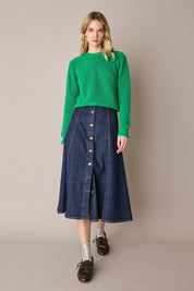 Gonna lunga in denim