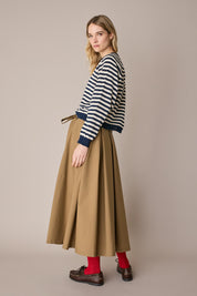 Maglia girocollo a righe