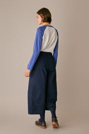 Maglia stile baseball con maniche raglan