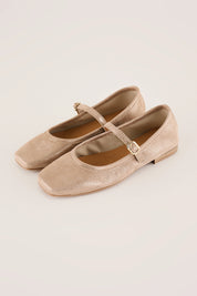 Square-toe Mary Jane flats